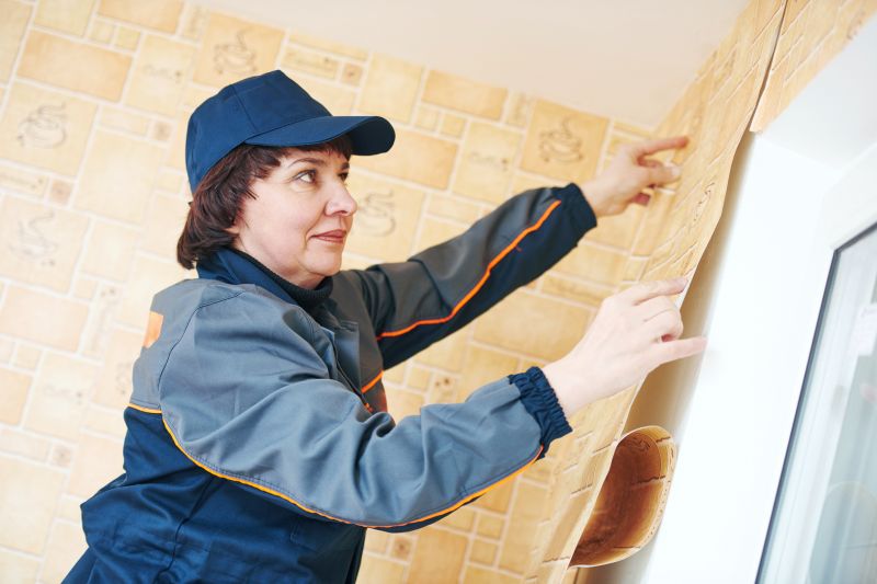 Applying wallpaper adhesive